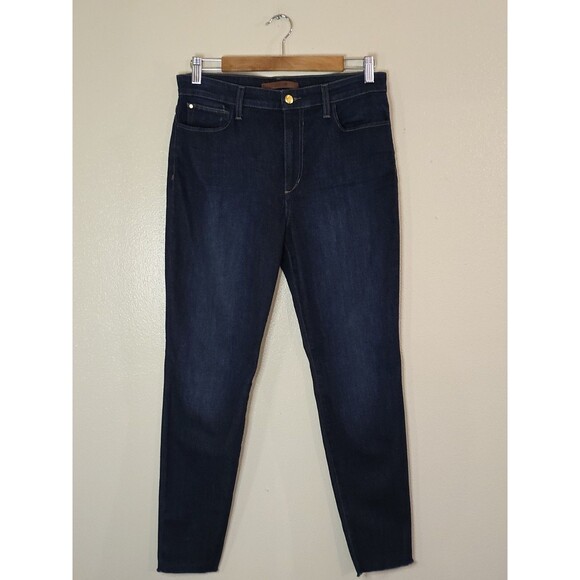 Joe's Jeans Denim - Joe's Flawless The Charlie High Rise Skinny Ankle Jeans Size 30 Dark Blue Denim